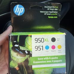 Genuine HP 950XL 951 Black Cyan Magenta Yellow Color Pack Ink XL Set Exp 5/2027