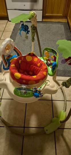 Baby Activity Jumper, forest, barely used in great condition.