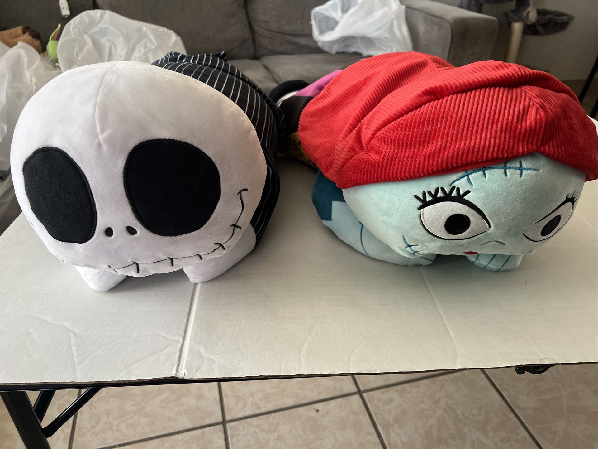 Two 24’’ Nightmare Before Christmas Plushies