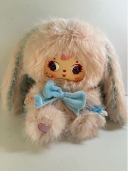 San Xiao Mao Samuel Rabbit Elf 680% Plush Cherry Blossom Bunny Art Toy Figure