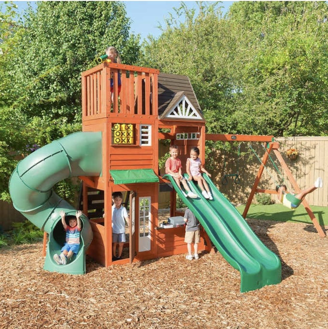 Cedar Summit by KidKraft Hilltop Playset/ Swing Set