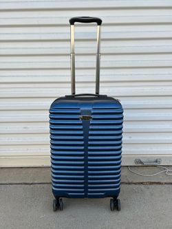 Blue Hard Shell Carry-On Spinner Luggage