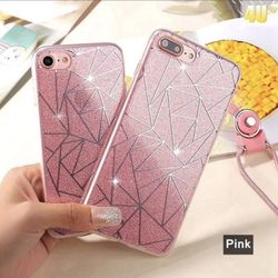 Luxury Candy Colors Glitter Sequin iPhone Case Gradient Color iPhone 6s Plus,7,7plus Silver,gray,pin