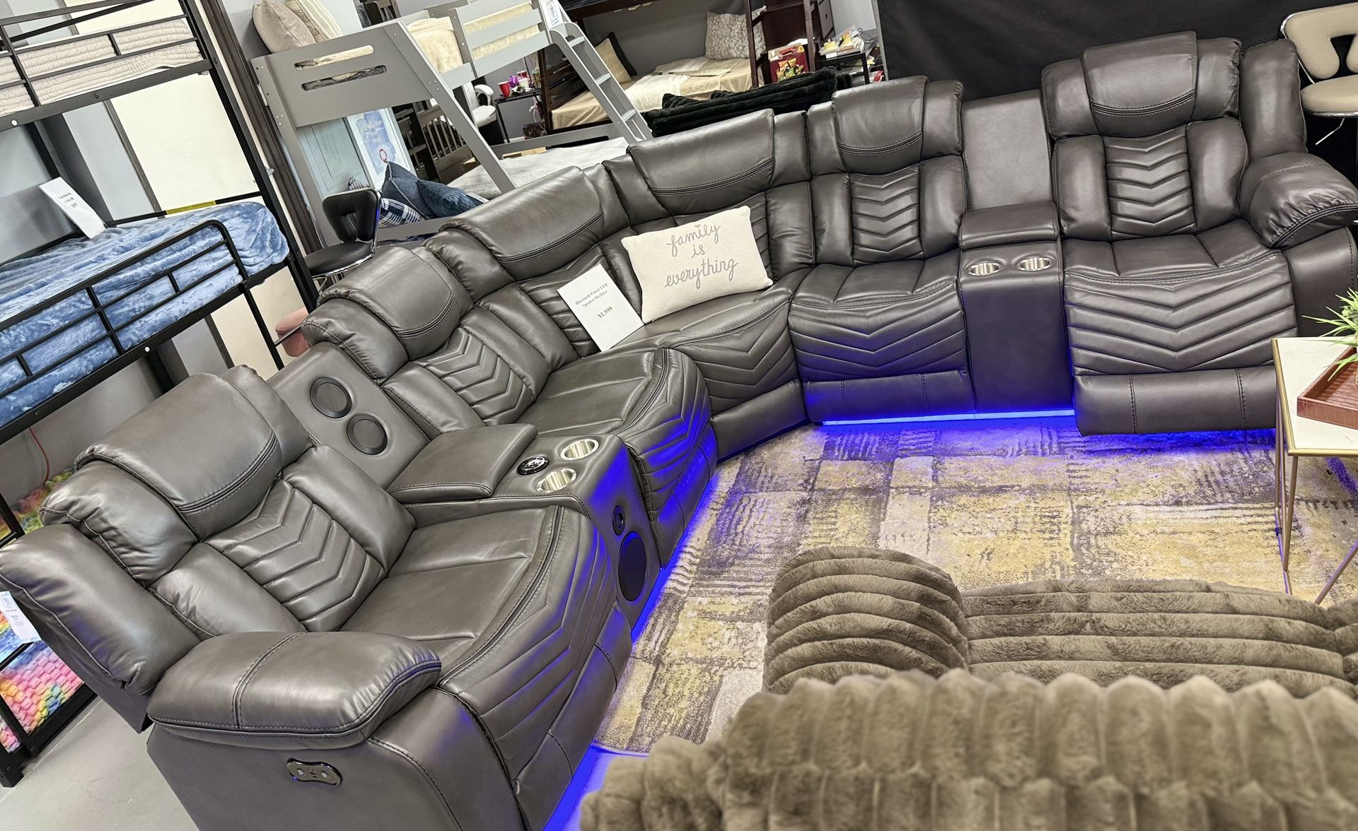 β¨ Leather Sectional Sofas β Brand New! β¨ ποΈ Colors: Grey or Black