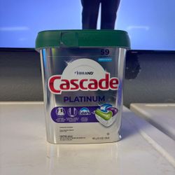 Cascade platinum 59 piece dishwasher pods