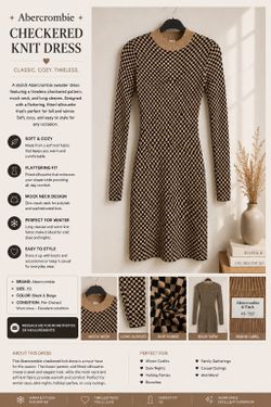 ABERCROMBIE Knit Sweater Dress