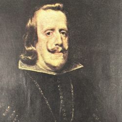 Diego Rodríguez de Silva y Velázquez Portrait/Philip IV Original Vintage Fine Art Print 1930’s USA Printed Antique Spain/Spanish School Collectible