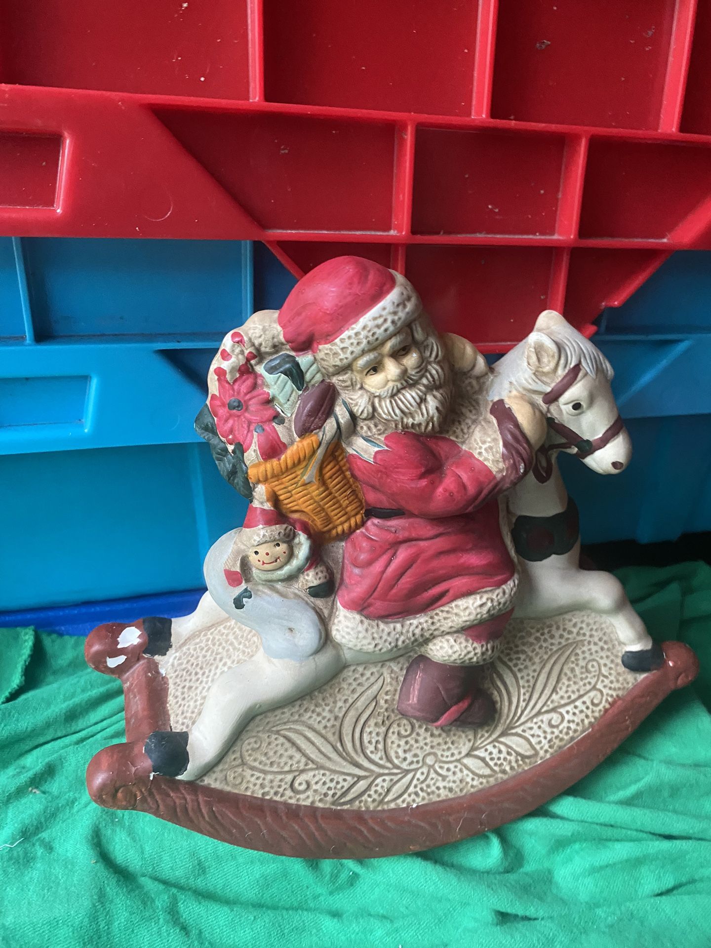 Santa Clause Rocking Decoration 