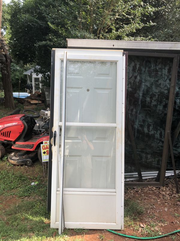 32x80 left hand out swing storm door for Sale in Greer, SC OfferUp