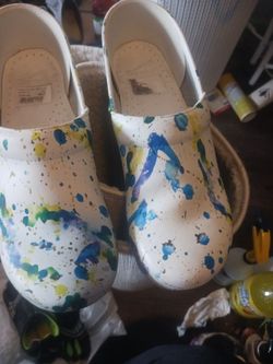 Dansko paint spasher sz 10 mens woman's sz12
