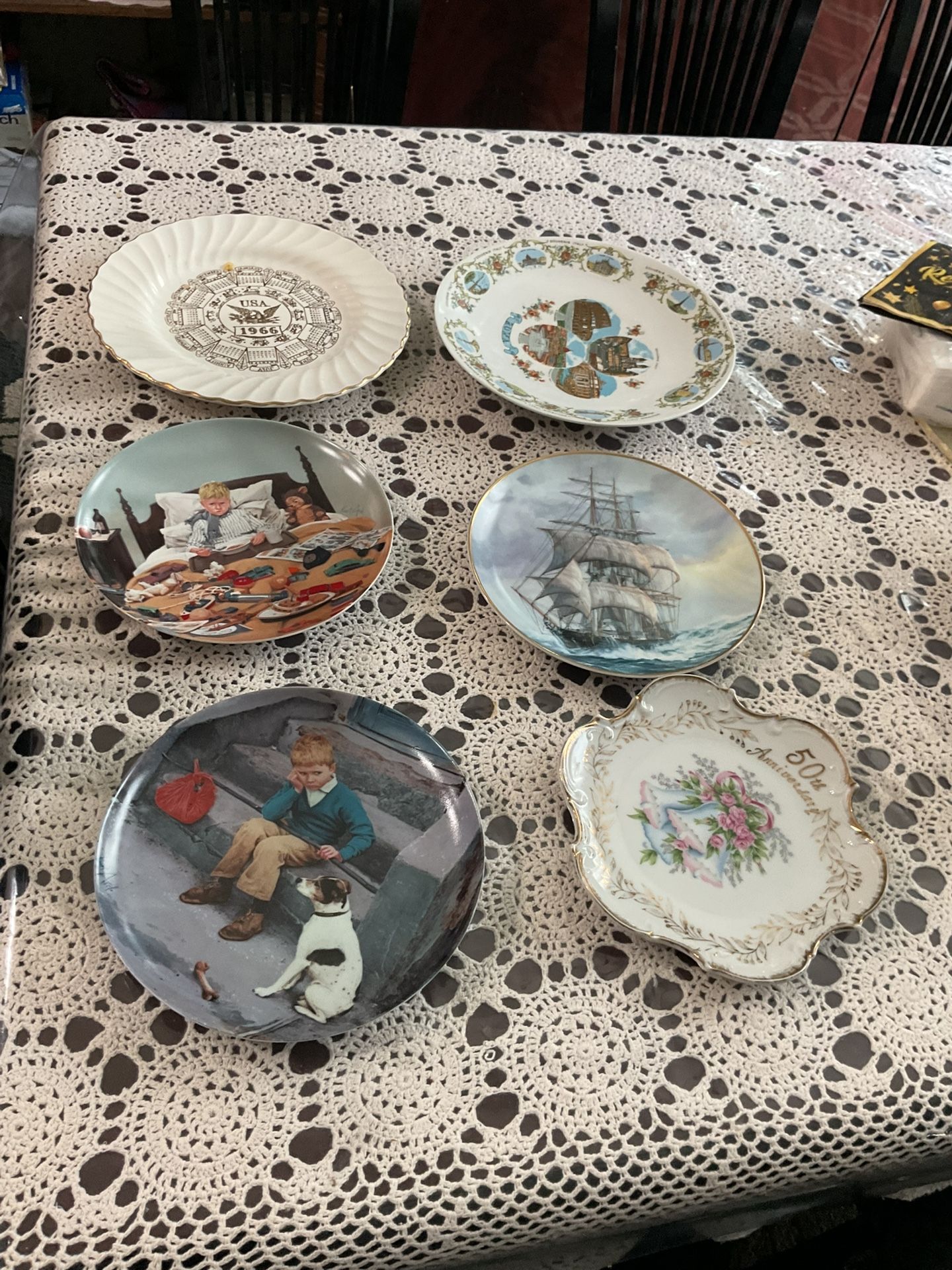 Adorable Collection antique home decor plates $10 each for Sale in ...