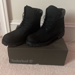 Timberland Premium 6 In. Water Proof Boot Black Nubuck