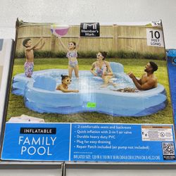 Family Pool inflatable 10 Ft Long 