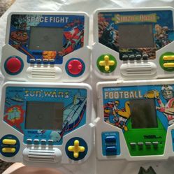 1987 And 1988 Tiger Electronics Handheld Games 