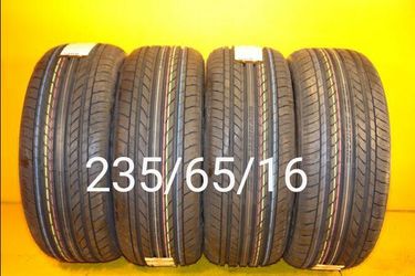 235/65/16 For Sale 4 New Tires We Service Motorcycle Tires