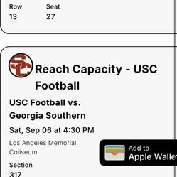 USC vs Georgia Southern 