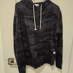MENS BLACK CAMO HOODIE