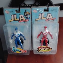 DC Direct JLA Red and Blue Superman New in Original Box