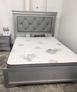 Cama Queen Size Nueva En Su Cama Include Colchon 