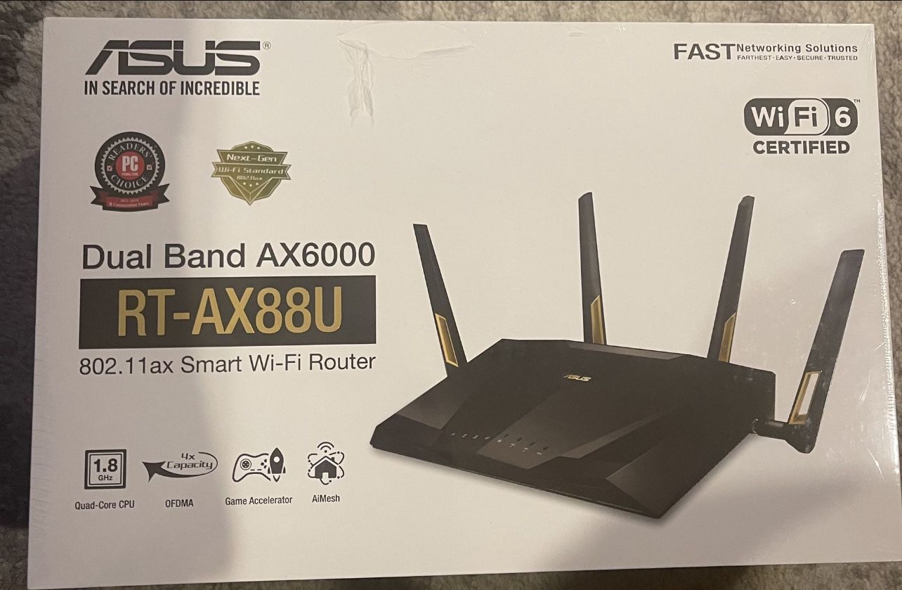 ASUS RT-AX88U 802.11ax Smart Wi-Fi Router (in It’s Original Packing)