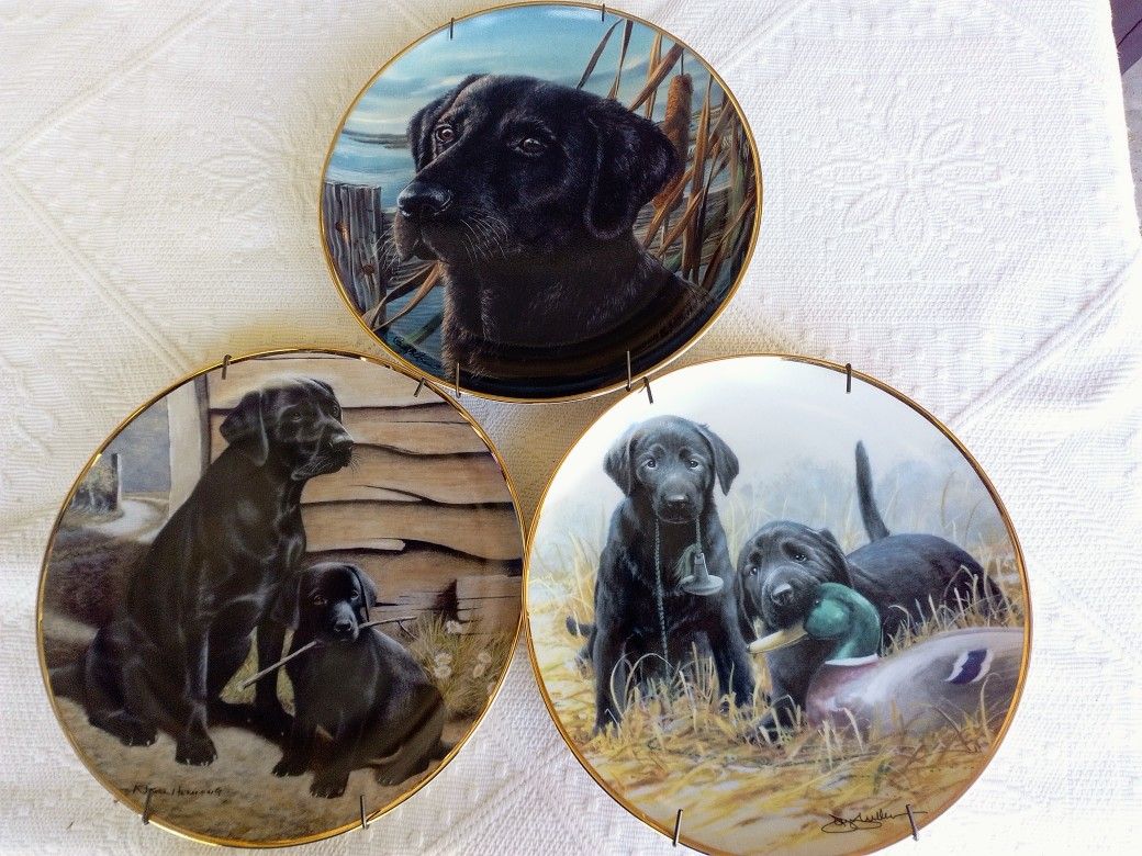 Franklin Mint Heirloom Collection, BLACK LAB, Lim.Ed., Numbered, Price each