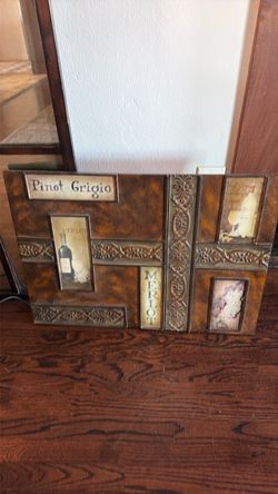 Wine Themed Decorative wine  Wall Art Panel