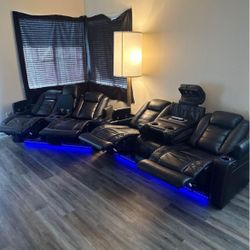 Movie Theater Styler Recliner Set