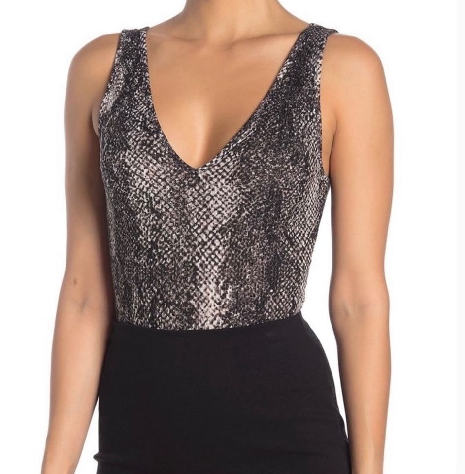 Abound | Tops Snakeprint Sleeveless Bodysuit M