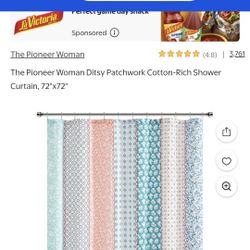 Pioneer  Woman  Shower Curtain 