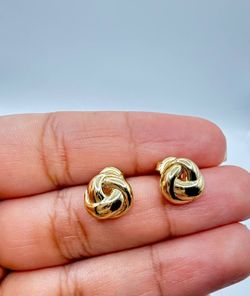 Zarcillos De ORO EN FORMA DE NUDO