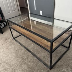 Living Room Coffee Table-Black Metal $60 OBO