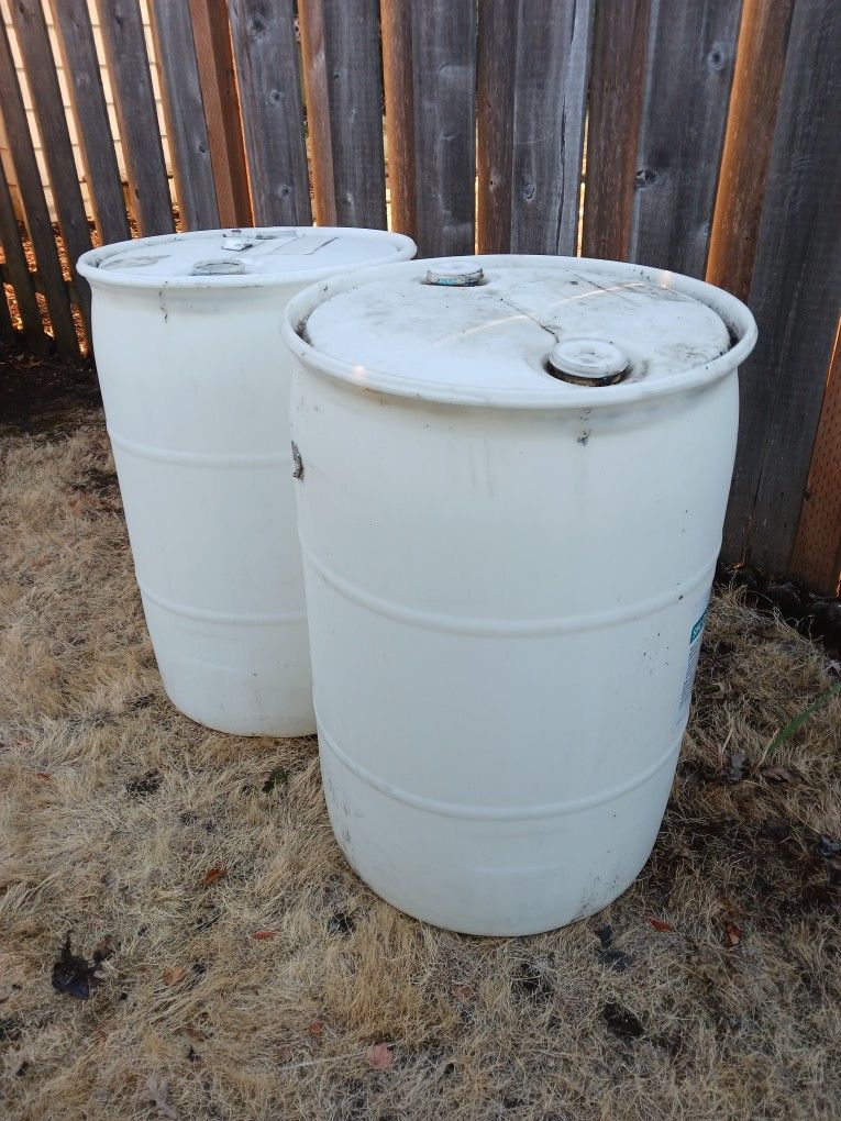 55 Gallons Plastic Barrels Water Reservoir