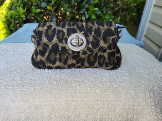 Baggallini Monaco Leapard Print Crossbody Bag, Travel Purse, Lightweight, RFID