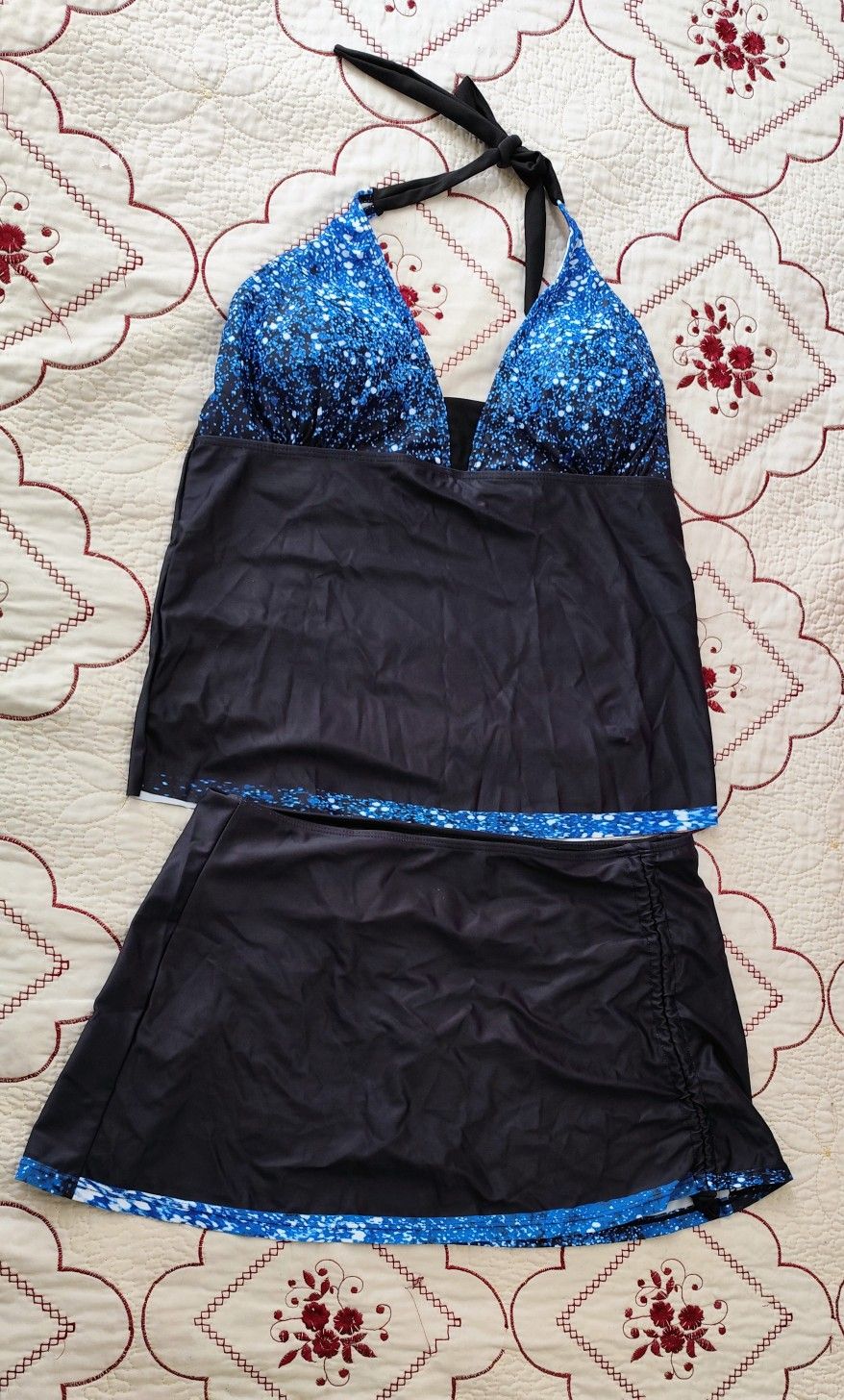 Black & Blue Women's Swimsuit