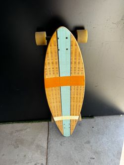 Bamboo Cruiser Skateboard with Surf Shape