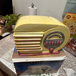 Retro Radio Cookie Jar
