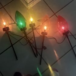 Five Christmas Oval in Ground Lights