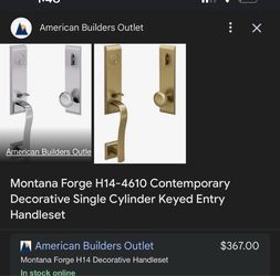 montana forge door handle