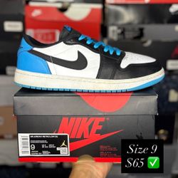 Size 9M - Jordan 1 Low “Powder Blue”