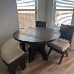 Brown And Beige Dining Set