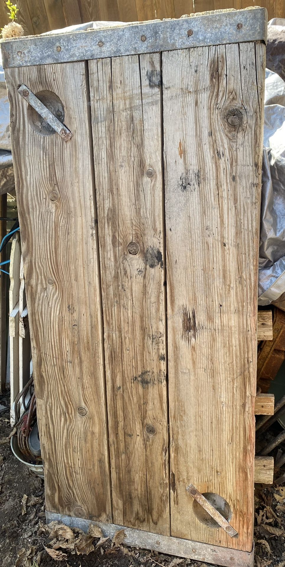 Very Rare WWll Liberty Ship Solid Wood Hatch Door