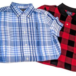 New Boy's Polo Size 7 Short Sleeve Shirts Set