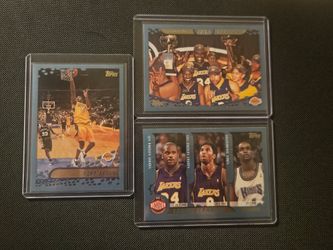 Kobe Bryant Topps NBA Trading Cards Lot of 3