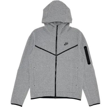 Large Gray Nike Tech Fleece Hoodie 