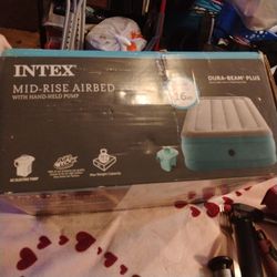 Intex Dura-Beam Plus Mid-Rise Twin Airbed 16" Brand New