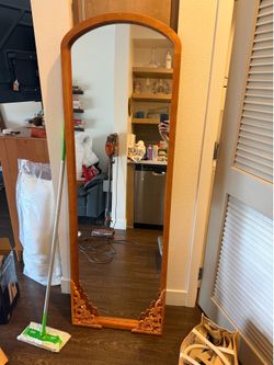 Solid Wood Ornate Mirror