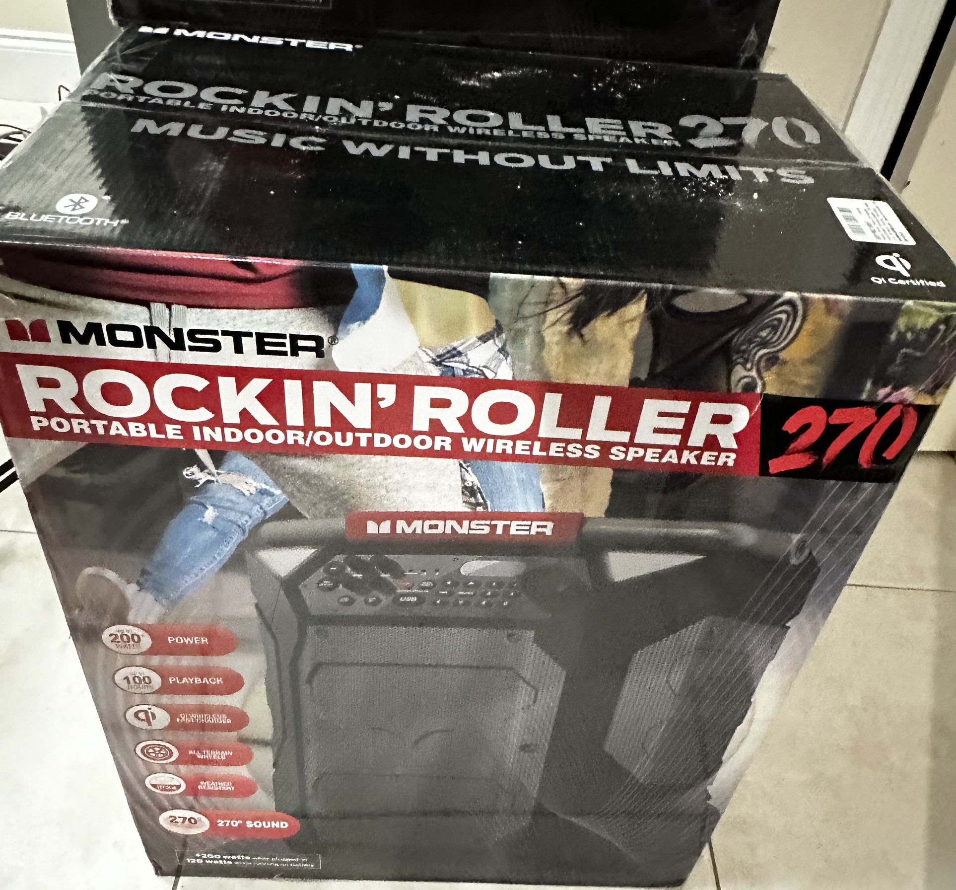 Monster Rockin' Roller 270 Portable Indoor/Outdoor Wireless Speaker