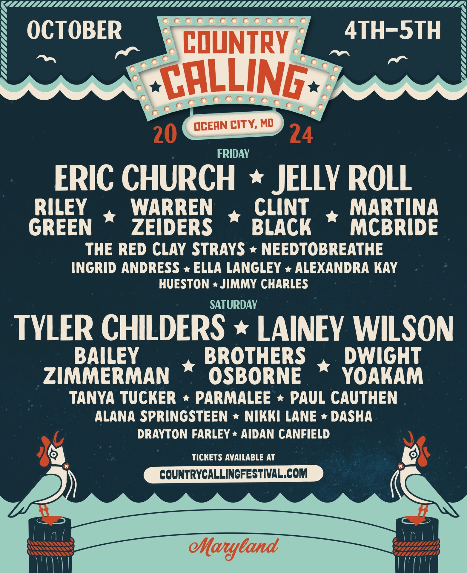 Country calling tickets