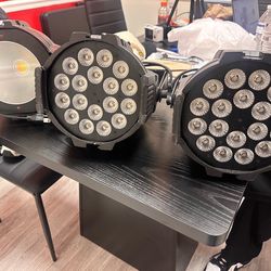 LED PAR Stage Lights (3) – High Output / DJ / Studio – $350 OBO