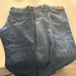 Lot Of 2 Women’s And 1 Men Levis